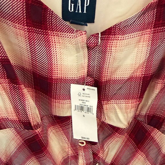 GAP Red Plaid Maxi Dress - Picture 3 of 3